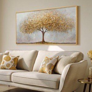 Gold Framed Tree of Life Canvas Art