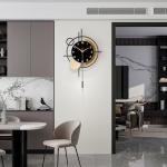 YIJIDECOR Silent Quartz Pendulum Wall Clock