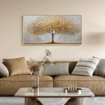 Gold Framed Tree of Life Canvas Art