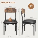 Set of 4 Vintage Upholstered Dining Chairs