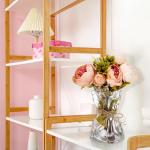 Irregular Glass Vase with Hemp Rope Accent