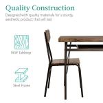 Modern 6-Piece Dining Set with Storage Racks