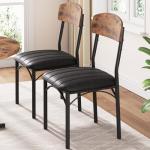 Set of 4 Vintage Upholstered Dining Chairs