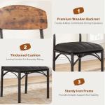 Set of 4 Vintage Upholstered Dining Chairs