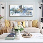 Modern Abstract Canvas Wall Art - 20"x40