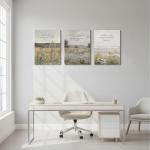 Jesus Scripture Floral Canvas Wall Art 12"x16