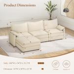 Vesgantti 274cm Cloud Sofa with Ottoman