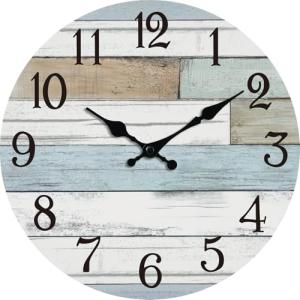Coastal Design 8 Inch Silent Wall Clock