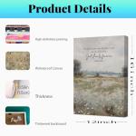 Jesus Scripture Floral Canvas Wall Art 12"x16