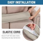 H.VERSAILTEX Super Stretch Sofa Cushion Covers - 3 Piece