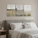 Jesus Scripture Floral Canvas Wall Art 12"x16