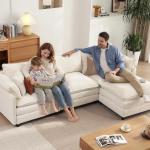 Vesgantti 274cm Cloud Sofa with Ottoman