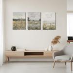 Jesus Scripture Floral Canvas Wall Art 12"x16