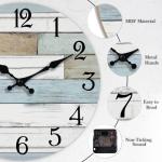 Coastal Design 8 Inch Silent Wall Clock