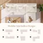 Vesgantti 274cm Cloud Sofa with Ottoman