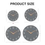 Gray Silent Non-Ticking Wall Clock - 8 Inch