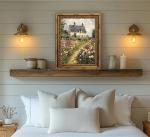 3D Textured Vintage Floral Wall Art Print