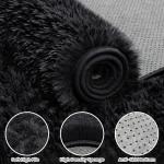 Ultra Soft 6x9 Black Shag Area Rug