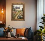 3D Textured Vintage Floral Wall Art Print