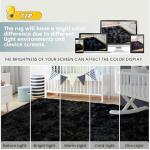 Ultra Soft 6x9 Black Shag Area Rug