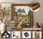 3D Textured Vintage Floral Wall Art Print