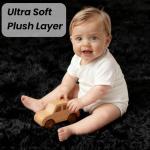 Ultra Soft 6x9 Black Shag Area Rug