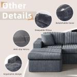 Shintenchi 105" Modular L Shaped Sectional Sofa