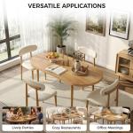 Extendable Dining Table Set for 4 with Chairs