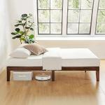 Mellow 12" Solid Wood King Bed Frame, Espresso
