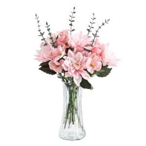 Clear Glass Vase for Home Decor - 7.5" Tall