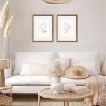 Floral Wall Art Set of 2 - Vintage Decor