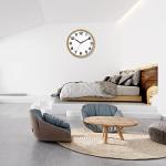 Silent Battery Operated 9-Inch Wall Clock
