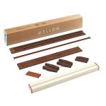 Mellow 12" Solid Wood King Bed Frame, Espresso