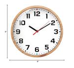 Silent Battery Operated 9-Inch Wall Clock
