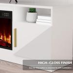 Lemberi Modern Fireplace TV Stand with Storage