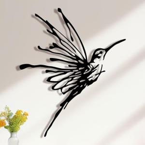 Unique 3D Metal Hummingbird Wall Art for Any Space