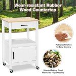 Giantex Rolling Kitchen Island Cart with Storage