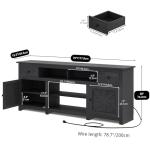 YITAHOME Black TV Stand for 75-80 Inch TVs