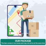 YITAHOME Black TV Stand for 75-80 Inch TVs