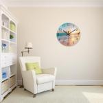 Beach-Themed Battery Operated Wall Clock, 12 Inch