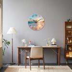 Beach-Themed Battery Operated Wall Clock, 12 Inch