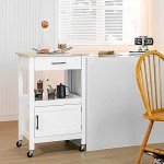 Giantex Rolling Kitchen Island Cart with Storage