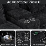 U Shaped Cloud Sectional Sofa with USB Port