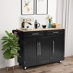 Giantex Rolling Kitchen Island Cart with Storage
