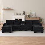 U Shaped Cloud Sectional Sofa with USB Port