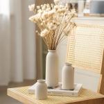 Set of 3 Modern Boho Ceramic Flower Vases