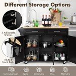 Giantex Rolling Kitchen Island Cart with Storage