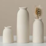 Set of 3 Modern Boho Ceramic Flower Vases