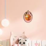 Funky Orange Disco Ball Oval Wall Art