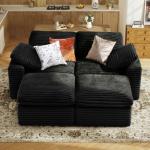 KKL 85" Black Modular Cloud Sofa Bed